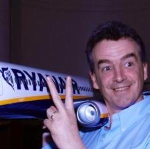 Ryanair V sign