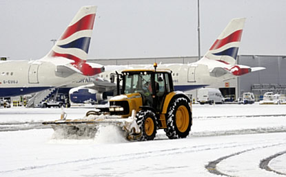 Heathrow snow